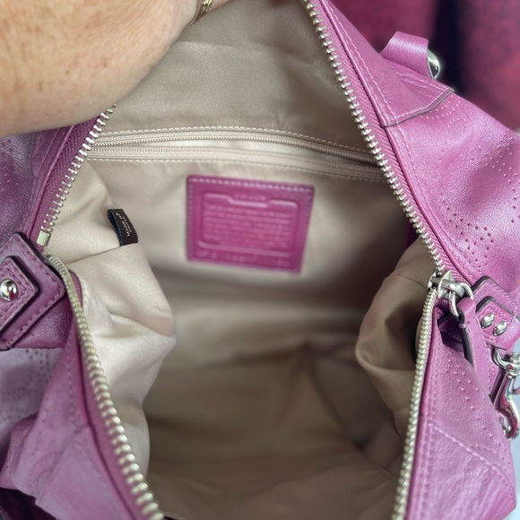 Coach Mauve Leather bag Satchel Shoulder bag - Picture 4 of 8